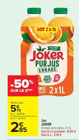 Carrefour JOKER Jus offre