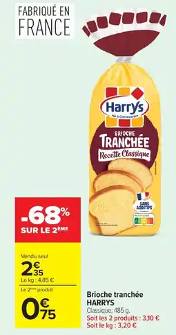 Carrefour HARRYS Brioche tranchée offre