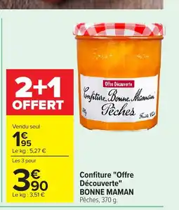 Carrefour BONNE MAMAN Confiture Offre Découverte offre