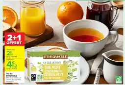 Carrefour ETHIQUABLE Thé Bio offre
