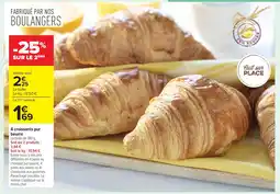 Carrefour 4 croissants pur beurre offre