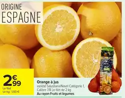 Carrefour Orange à jus offre