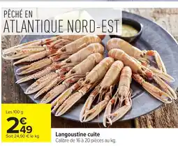 Carrefour Langoustine cuite offre