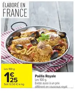 Carrefour Paëlla Royale offre