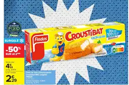 Carrefour FINDUS Filets de Colin d'Alaska panés Croustibat MSC surgelés offre