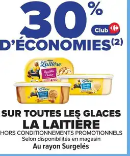 Carrefour LA LAITIÈRE Sur toutes les glaces offre