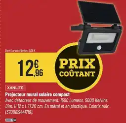 Bricorama Projecteur mural solaire compact offre