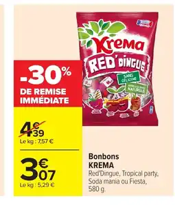 Carrefour KREMA Bonbons offre