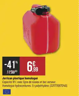 Bricorama Jerrican plastique homologué offre