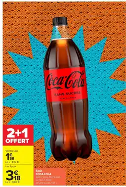 Carrefour Zéro, Cherry Zéro Sucres Soda offre