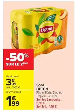 Carrefour LIPTON Soda offre