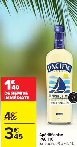 Carrefour PACIFIC Apéritif anisé offre
