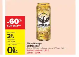 Carrefour GRIMBERGEN Bière d'Abbaye offre