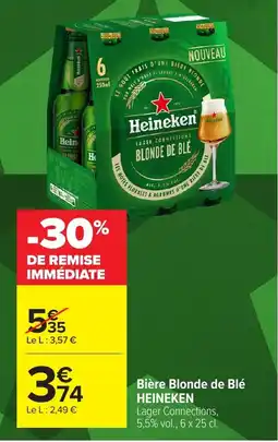 Carrefour HEINEKEN Bière Blonde de Blé offre