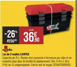 Bricorama Lot de 3 malles camper offre