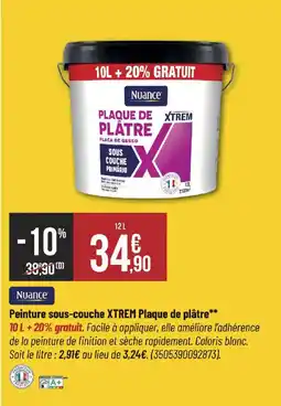 Bricorama Peinture sous-couche XTREM Plaque de plâtre offre