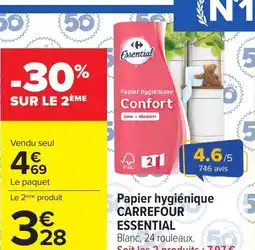 Carrefour CARREFOUR ESSENTIAL Papier hygiénique offre