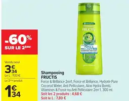 Carrefour FRUCTIS Shampooing offre