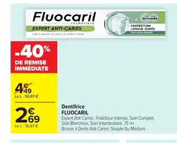 Carrefour FLUOCARIL Dentifrice offre