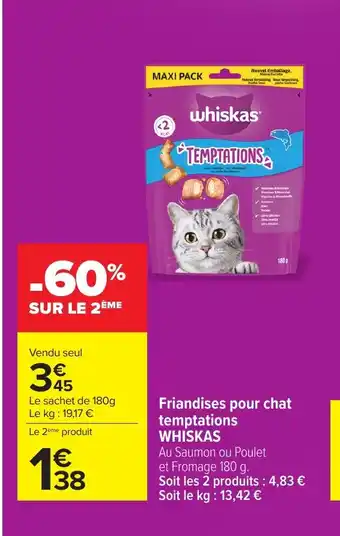 WHISKAS Friandises pour chat temptations