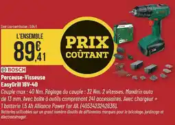 Bricorama Perceuse visseuse easydrill 18v-40 offre