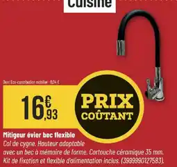 Bricorama Mitigeur évier bec flexible offre