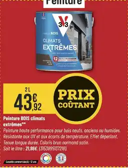 Bricorama Peinture BOIS climats extrêmes offre