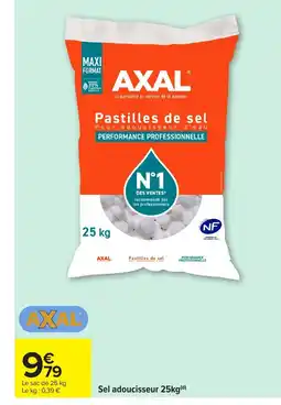 Carrefour AXAL Sel adoucisseur offre