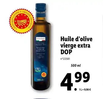 Lidl Huile d'olive vierge extra DOP offre