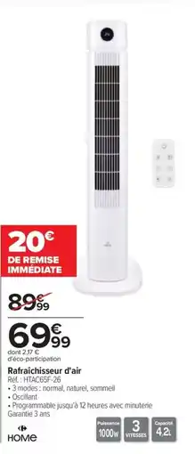 Carrefour Rafraîchisseur d'air offre