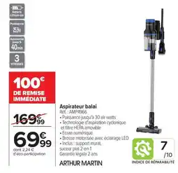 Carrefour Aspirateur balai offre