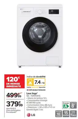 Carrefour Lave linge offre
