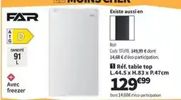 Conforama Far - réf. table top l44.5 x h.83 p.47cm offre