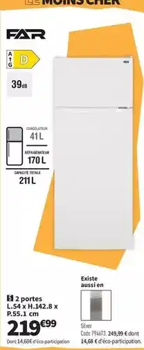 Conforama Far - 2 portes l.s.x h.122.8 x offre