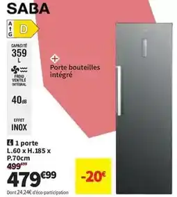 Conforama Saba - inox offre