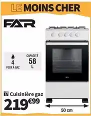 Conforama Far - cuisinière gaz offre