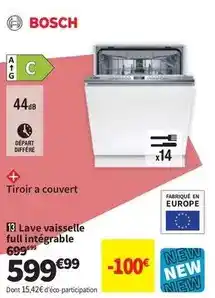 Conforama Bosch - lave vaisselle full intégrable offre