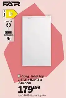 Conforama Far - table top offre