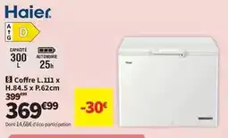 Conforama Haier - coffre l. 111 x h.84.5 x p.62cm offre