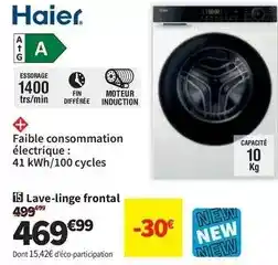 Conforama Haier - lave-linge frontal offre