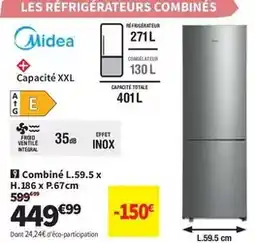 Conforama Combiné l.59.5 x h.186 x p.67cm offre