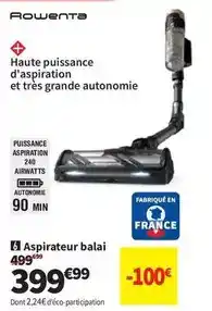 Conforama Rowenta - aspirateur balai offre