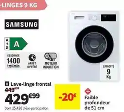 Conforama Samsung - lave-linge frontal offre