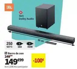 Conforama Jbl - barre de son offre