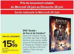 Carrefour Dvd avatar: de feu et de cendres offre