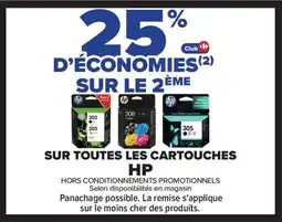 Carrefour HP Sur toutes les cartouches offre