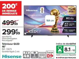 Carrefour HISENSE Téléviseur QLED offre