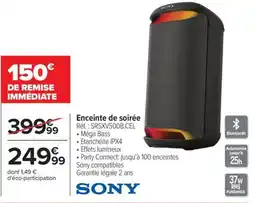 Carrefour SONY Enceinte de soirée offre