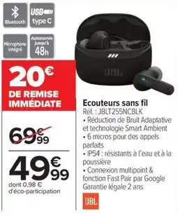 Carrefour JBL Ecouteurs sans fil offre