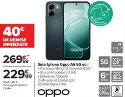 Carrefour OPPO Smartphone A6 5G noir offre